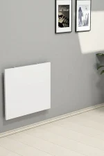 Masa PC rabatabila cu montaj pe perete, Praga Homs, alb, 50 x 24.5 x 1.8 cm, PAL - imagine 4