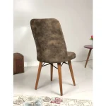 Scaun living tapitat Valentina Homs,caramiziu - imagine 10