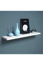 Raft de perete, Board Homs, Alb, 60 x 14 x 1.8 cm, PAL