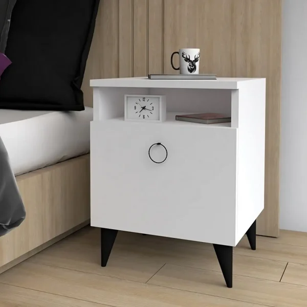 Noptiera Barlo Homs, alb, 52 x 40 cm