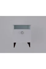 Noptiera Barlo Homs, alb, 52 x 40 cm - imagine 4