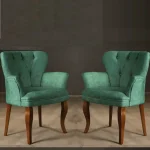 Fotoliu tip berjer, Cafe Homs,verde - imagine 5