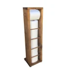 Stand suport toaleta, Estetik Homs, 65x15 cm, lemn natur - imagine 2