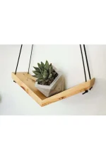Raft de perete lemn,seria wood Homs 30 x 9 cm,700006 - imagine 2