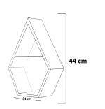 Raft de perete din lemn,seria wood, Homs,700025 - imagine 4