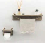 set suport prosoape baie din lemn,serie wood, Homs, 700029 - imagine 2