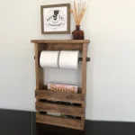 Stand suport toaleta,seria wood,homs,lemn natur,700034 - imagine 3