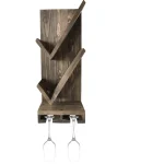 Stand sticle vin din lemn,seria wood, Homs Bar, Natur, 50 x 30 x 10.5 cm,700037 - imagine 2
