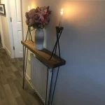 Masuta hol intrare, suport calorifer, seria A-620,lemn, Homs, 115 x 19 x 85cm,30171 - imagine 12