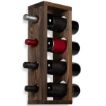 Stand sticle vin din lemn, seria wood,Homs Bar, Natur, 50 x 12 x 17 cm,700153 - imagine 4