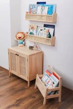 Organizator din lemn pentru carti si caiete,seria wood, Homs, 49 x 41 x 28 cm,700180 - imagine 4