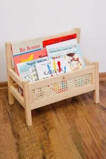 Organizator din lemn pentru carti si caiete,seria wood, Homs, 49 x 41 x 28 cm,700180 - imagine 5