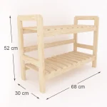 Pantofar din lemn , seria wood Homs 64 x 30 x 54 cm,700216 - imagine 3