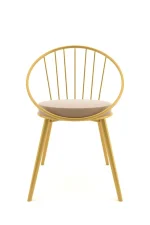 Scaun metal, Dining Homs, auriu, 76 x 62 cm,30450 - imagine 4