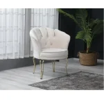 Set canapea Viena 2+1+1Homs textil bej-auriu,30703 - imagine 8