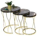 Set masuta de cafea, sticla, seria 259, Homs, 3 buc, 5016