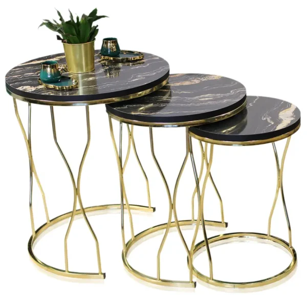 Set masuta de cafea, sticla, seria 259, Homs, 3 buc, 5016