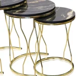 Set masuta de cafea, sticla, seria 259, Homs, 3 buc, 5016 - imagine 2