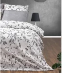 Set lenjerie de pat bumbac satinat 2 persoane 240 cm - imagine 4