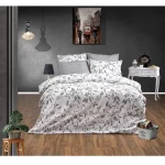 Set lenjerie de pat bumbac satinat 2 persoane 240 cm - imagine 3