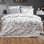 Set lenjerie de pat bumbac satinat 2 persoane 240 cm