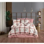 Lenjerie de pat bumbac satinat 2 persoane,homs,serie D 270,00040