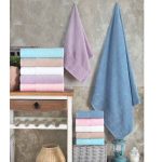 Set prosoape baie 2 buc, jacar,90x50 cm - imagine 3