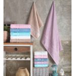 Set prosoape baie 2 buc, jacar,90x50 cm - imagine 2