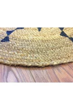 Covor rotund iută Bolero Homs, 90X90 cm,10104 - imagine 3