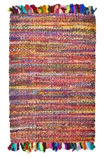 Covor iută Bolero Homs, caramiziu, 80X140 cm, 10305 - imagine 3