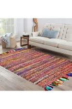 Covor iută Bolero Homs, caramiziu, 80X140 cm, 10305