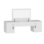 Masa toaleta suspendata cu oglinda, Laura Homs, 100 x 376 x 723 mm ,alb - imagine 4