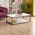 Resigilat:Masa de cafea Homs, serie 440,90 x 60 x 42 cm, alb/negru,200