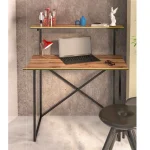 Birou calculator cadru metalic Homs,seria 440,negru-nuc,20373 - imagine 5