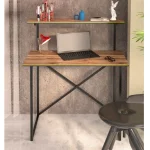 Birou calculator cadru metalic Homs,seria 440,negru-nuc,20373 - imagine 4