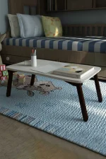 Masuta Homs,crem, 58 x 35 x 23 cm - imagine 6