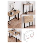 Masa pliabil cu cadru metalic Homs seria A660,80 x 50 x 75 cm,W007 - imagine 2