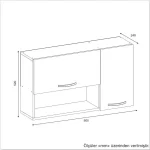 Dulap functional de baie alb, Salome Homs, 90 x 24.8 x 52 cm - imagine 7