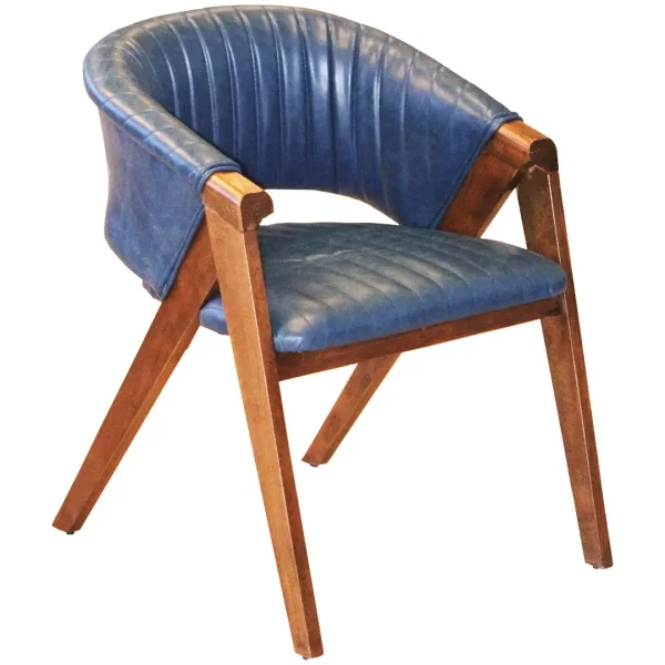 Scaun living tapitat,fag,Seria Special AST-650,Homs,60012,albastru