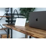 Masa bucatarie lemn,Solid Wood, natural-negru,140x60x75 cm, 30077 - imagine 4