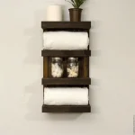 Suport prosop din lemn seria-620 Homs 65 x 12 x 20 cm, rustic,30099 - imagine 6