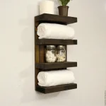 Suport prosop din lemn seria-620 Homs 65 x 12 x 20 cm, rustic,30099 - imagine 3