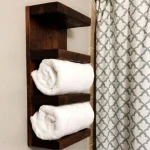 Suport prosop din lemn seria-620 Homs 65 x 12 x 20 cm, rustic,30099 - imagine 7