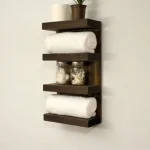 Suport prosop din lemn seria-620 Homs 65 x 12 x 20 cm, rustic,30099 - imagine 5