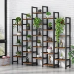 Biblioteca ,solid wood,lemn, Homs,seria A-620,218x27x210 cm ,630106 - imagine 9