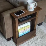 "Masuta de cafea laterala, Homs, 40X15x65 cm, lemn natur ",seria A-620,30116