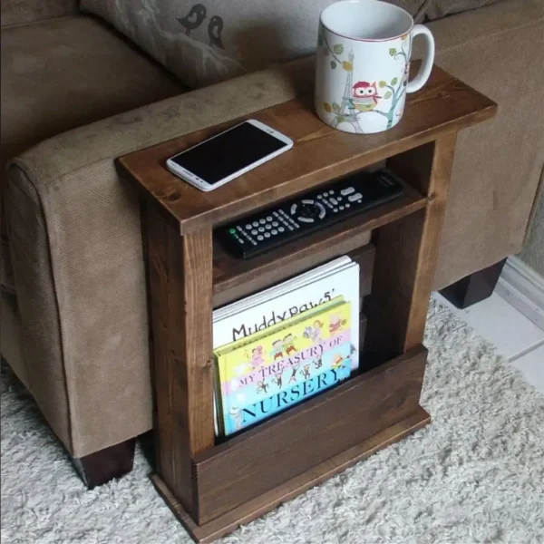 "Masuta de cafea laterala, Homs, 40X15x65 cm, lemn natur ",seria A-620,30116