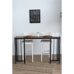 Masa bucatarie,tip bar.seria A-620,natur-negru,150x35x90 cm, 30152 - imagine 13