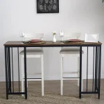 Masa bucatarie,tip bar.seria A-620,natur-negru,150x35x90 cm, 30152 - imagine 10