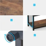 Consola Retro din lemn seria A-620, homs,100x35x80 cm ,30153 - imagine 12